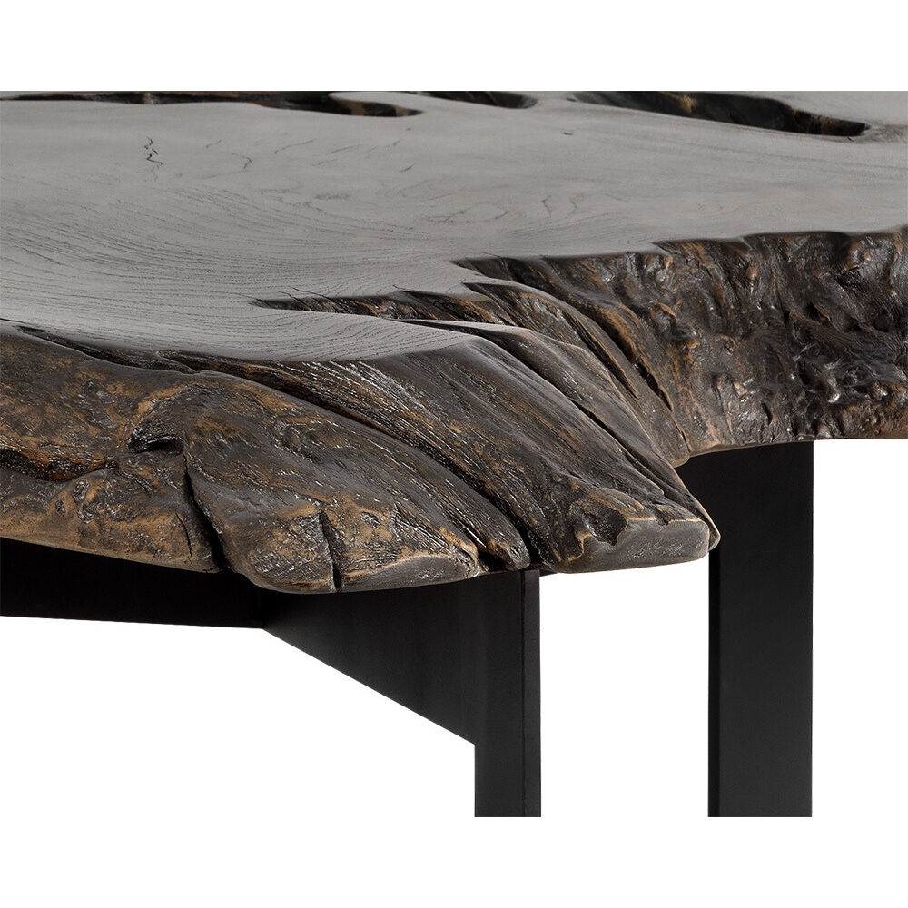 Wyatt 46 X 37 inch Black / Dark Brown Coffee Table